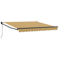Produktbild för Markis Flerfärgsdesign 350 x 250 cm Polyester och metall
