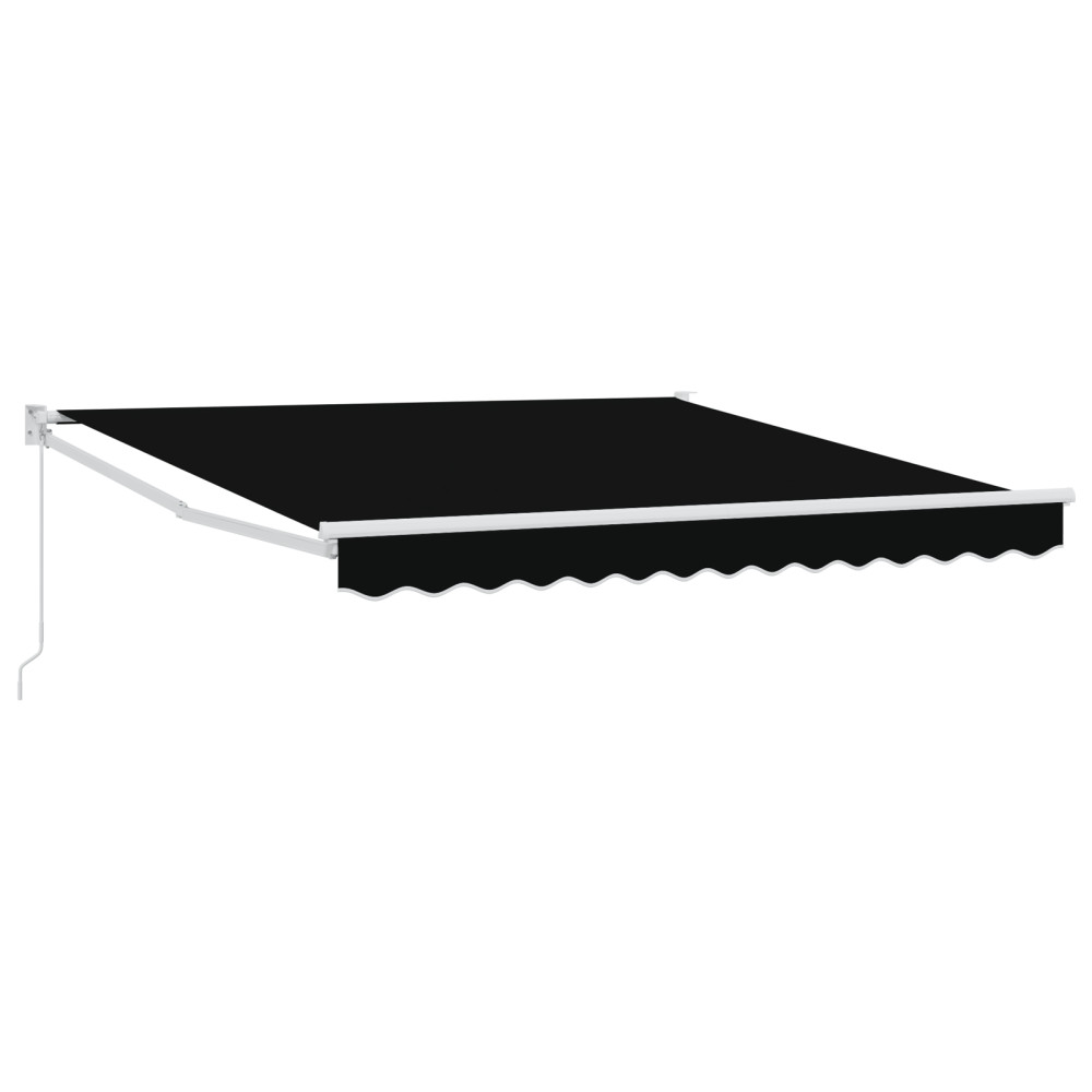 Produktbild för Utdragbar markis Svart 350 x 250 cm