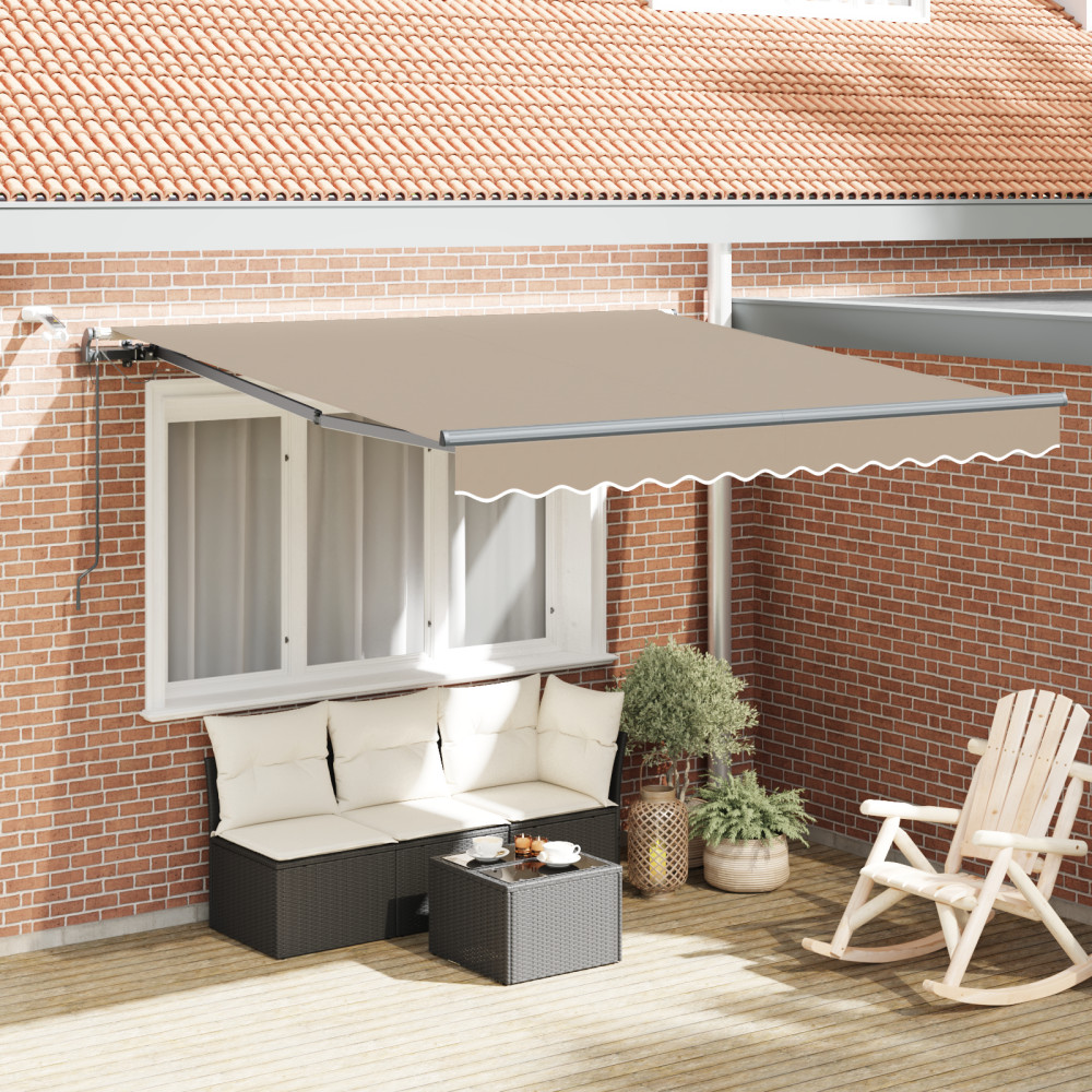 Produktbild för Markis tyg Beige 350 x 250 cm Polyester