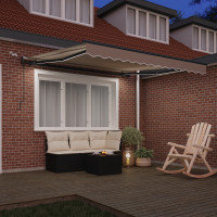Produktbild för Markis tyg Beige 350 x 250 cm Polyester