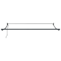 Produktbild för Markis Grön och Vit 350 x 250 cm Polyester och metall
