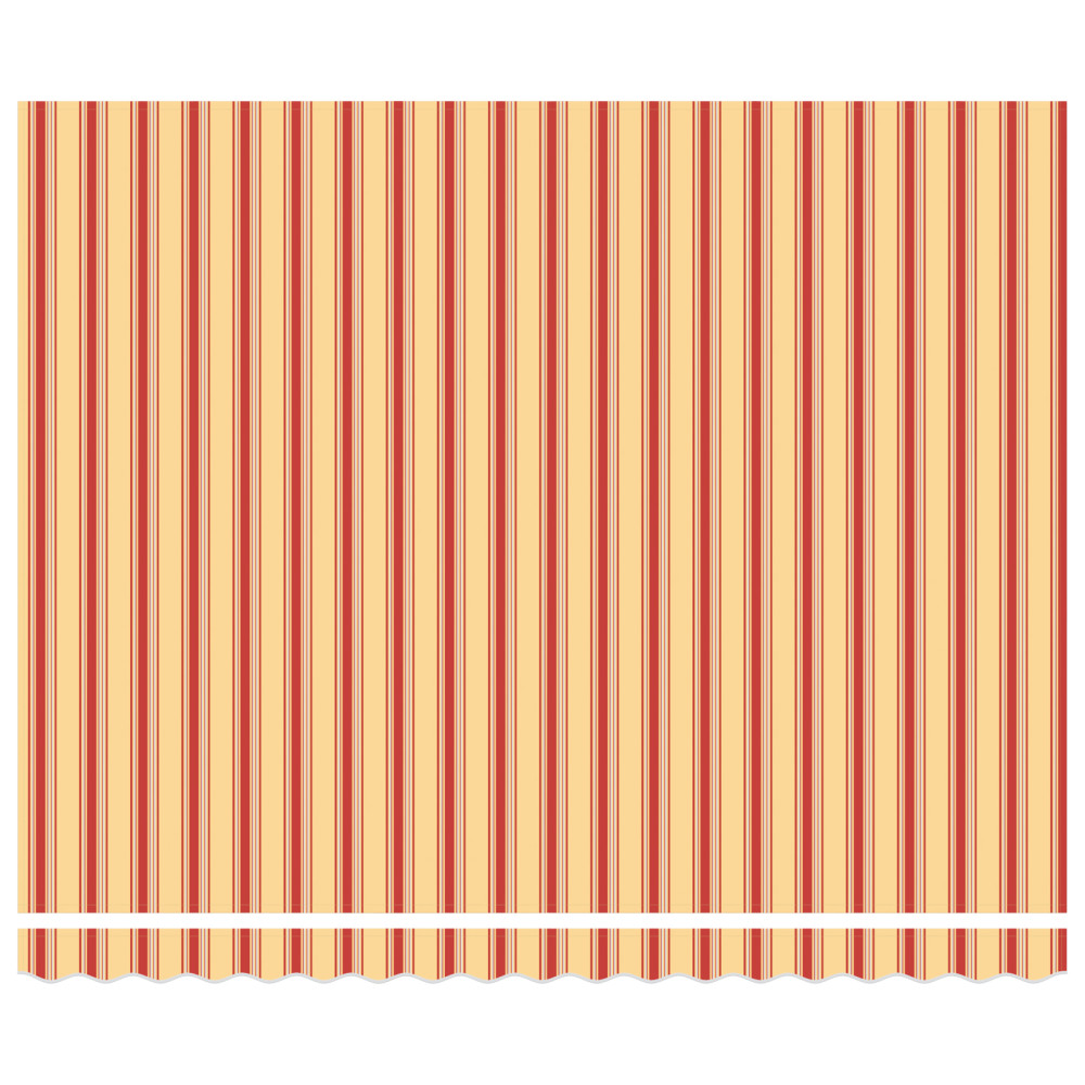 Produktbild för Utdragbar markis Gul och Orange 400 × 300 cm