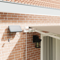 Produktbild för Utdragbar markis Beige 400 × 300 cm Duk och Aluminium