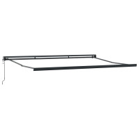 Produktbild för Utdragbar markis Beige 400 × 300 cm Tyg och Metall