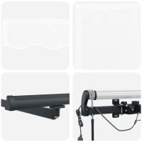 Produktbild för Markis tyg Vit 400 × 300 cm Polyester