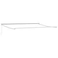 Produktbild för Utdragbar markis Röd 400 × 300 cm 100% Polyester och Aluminium