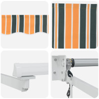 Produktbild för Markis Flerfärgsdesign 400 × 300 cm Polyester och metall