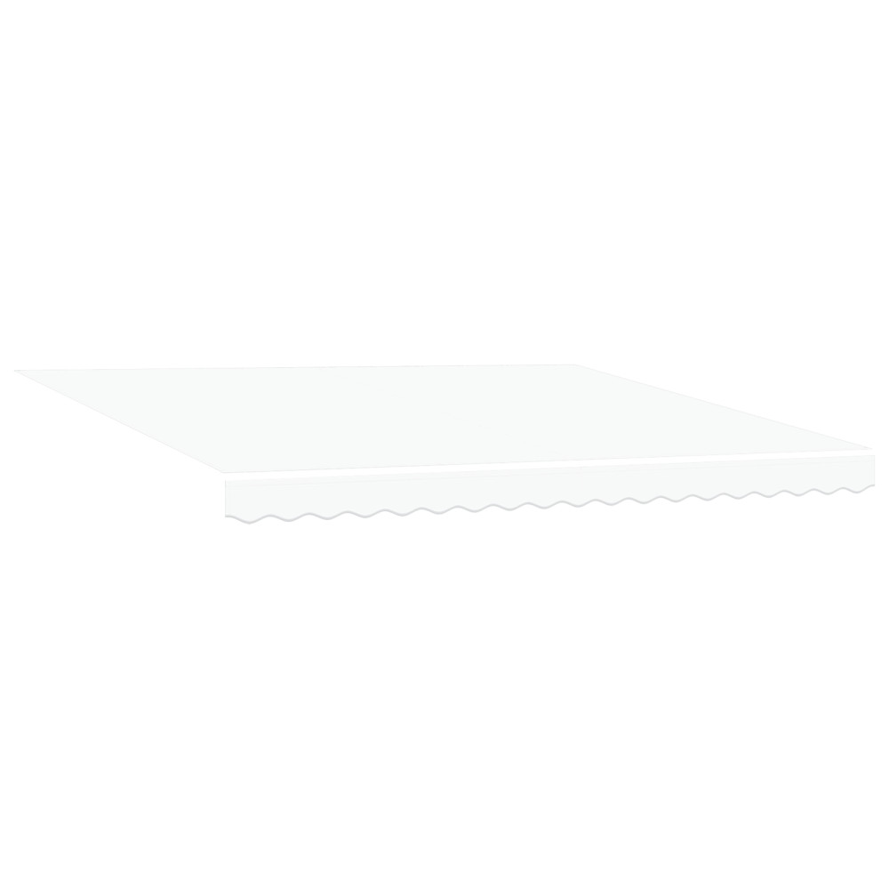 Produktbild för Utdragbar markis Vit 400 × 300 cm Duk och Aluminium