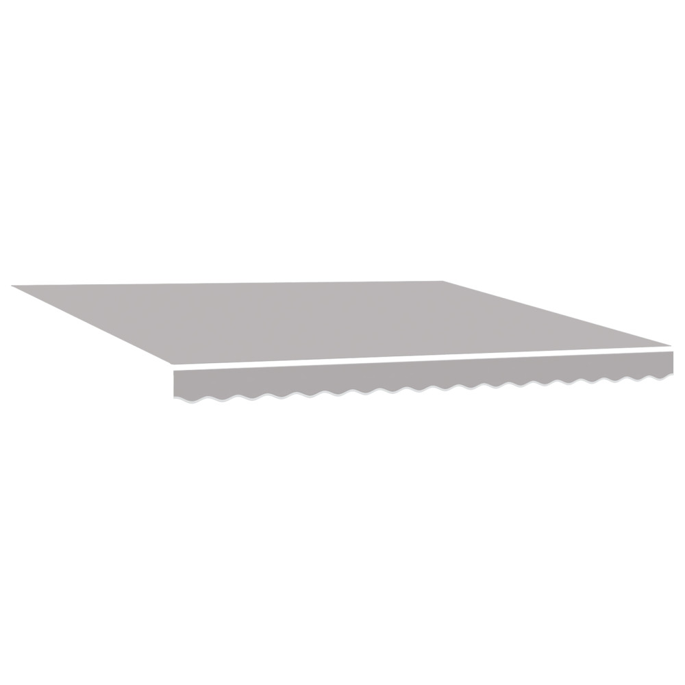 Produktbild för Utdragbar markis Ljusgrå 400 × 350 cm Duk och Aluminium