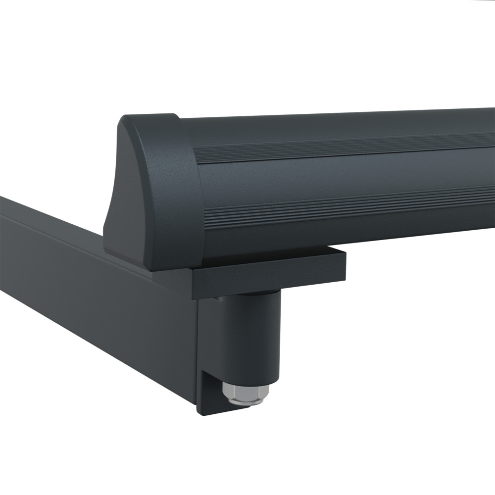 Produktbild för Utdragbar markis Grön och Vit 400 × 350 cm Duk och Aluminium