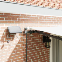 Produktbild för Utdragbar markis Vit 450 × 300 cm Duk och Aluminium