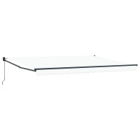 Produktbild för Utdragbar markis Vit 450 x 300 x 165 cm