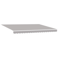 Produktbild för Utdragbar markis Ljusgrå 450 × 300 cm Polyester