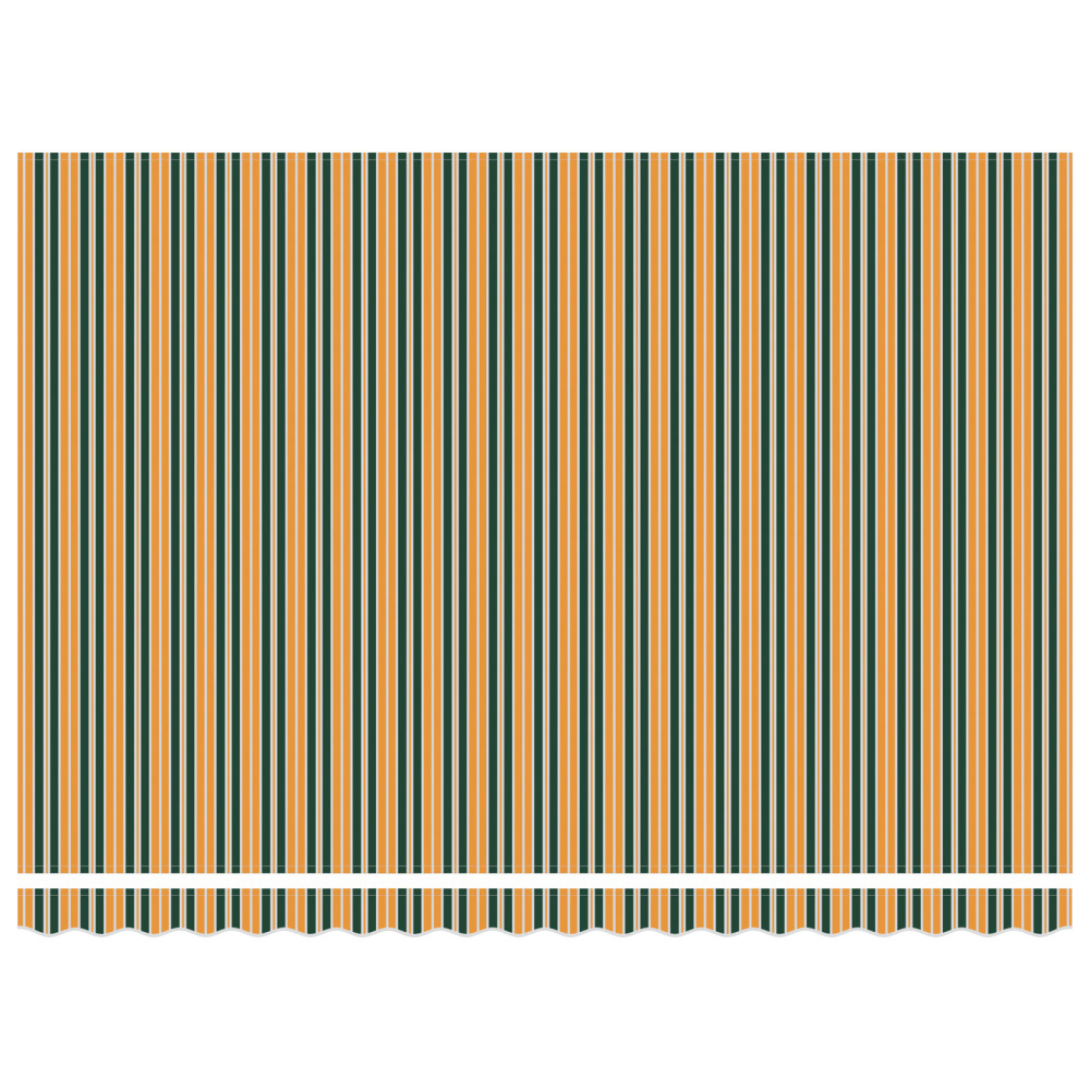 Produktbild för Utdragbar markis Grön och Gul 450 x 300 x 165 cm