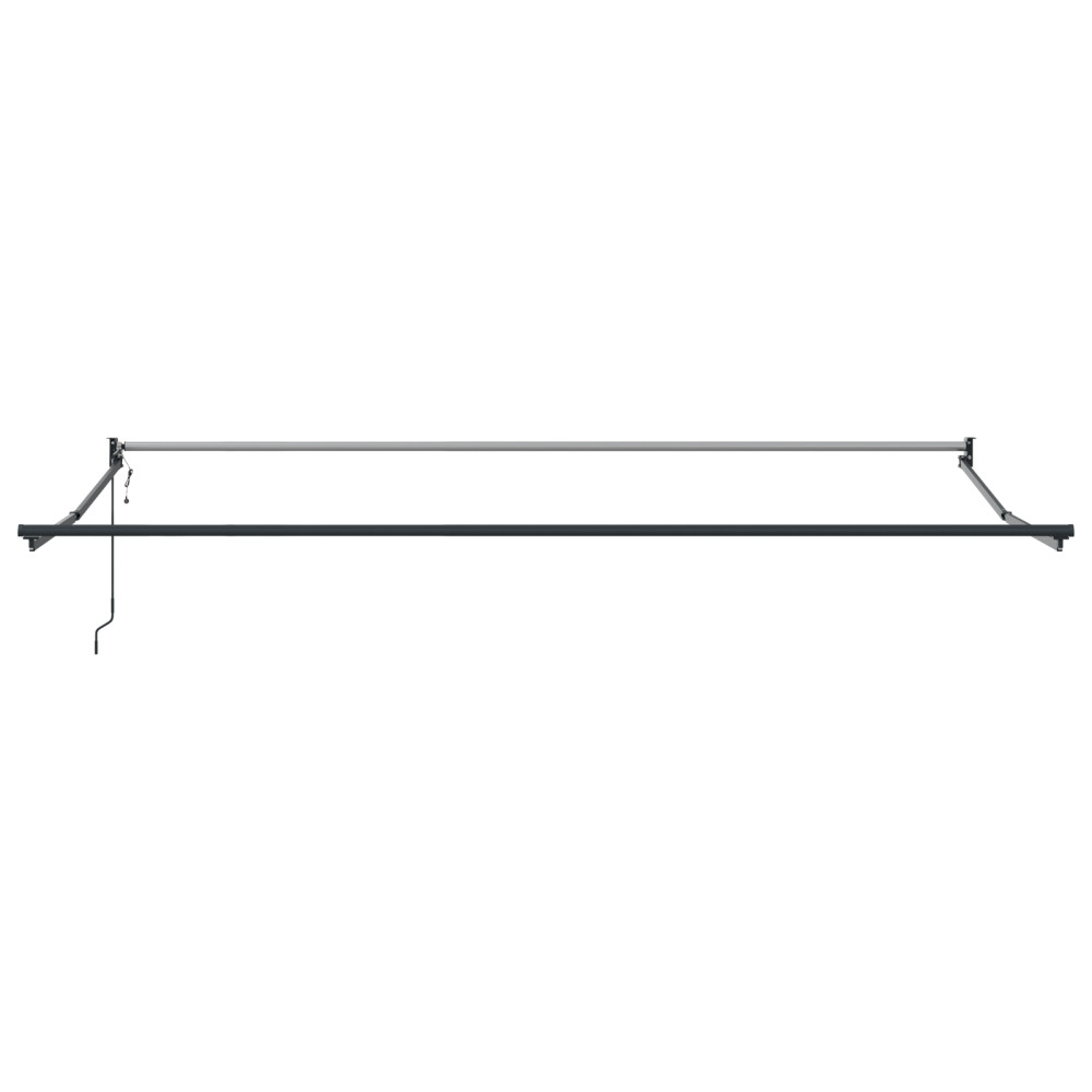 Produktbild för Utdragbar markis Grön och Vit 450 x 300 x 165 cm