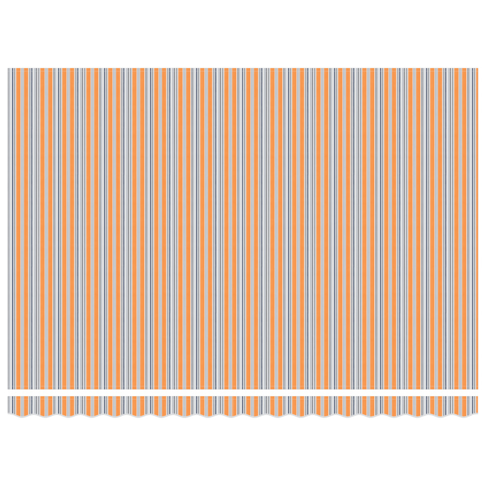 Produktbild för Utdragbar markis Flerfärgsdesign 450 × 350 cm Duk och Aluminium