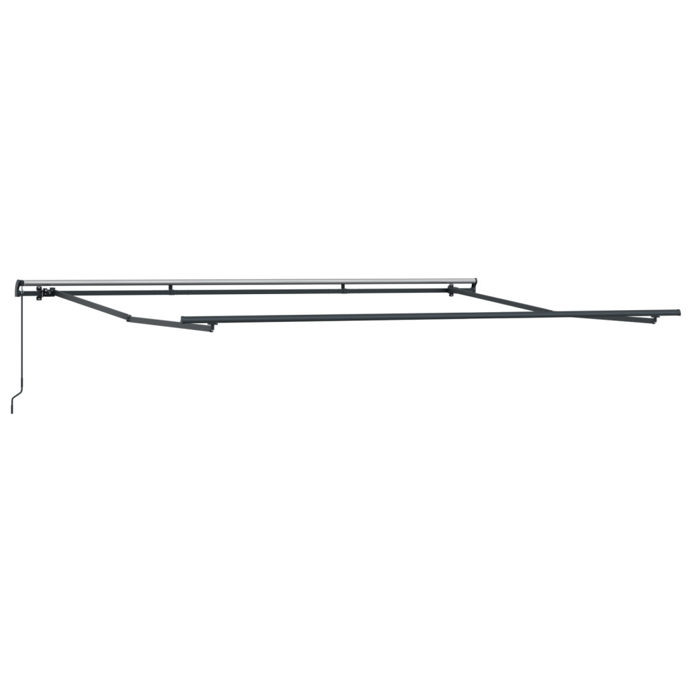 Produktbild för Utdragbar markis Vit 450 × 350 cm Polyester och aluminium