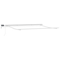Produktbild för Utdragbar markis Ljusgrå 450 × 350 cm Duk och Aluminium
