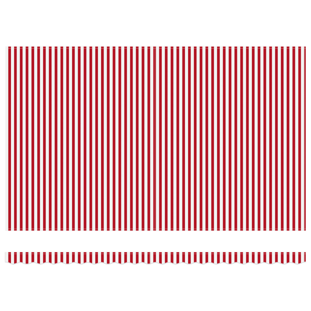 Produktbild för Utdragbar markis Röd och Vit 500 x 300 x 165 cm
