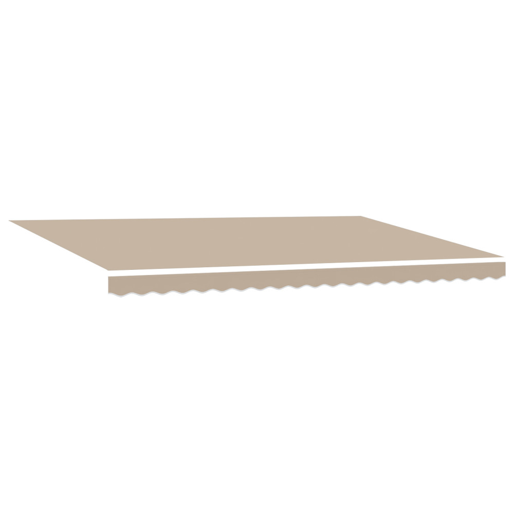 Produktbild för Utdragbar markis Beige 500 × 300 cm Duk och Aluminium