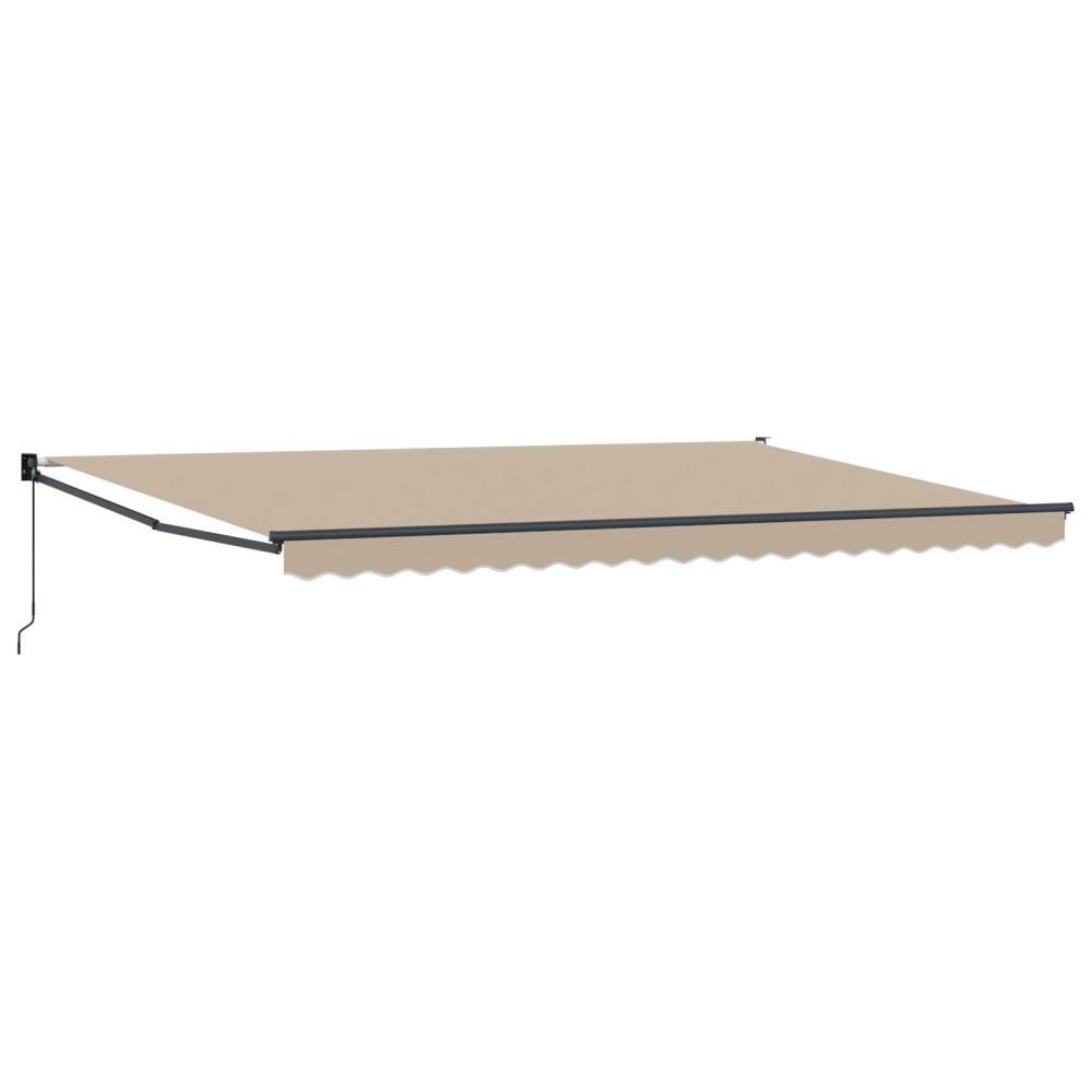 Produktbild för Utdragbar markis Beige 500 x 300 x 165 cm