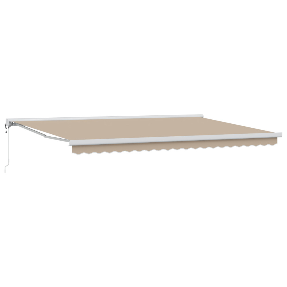 Produktbild för Utdragbar markis Beige 500 x 300 x 165 cm Tyg och Metall