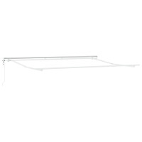 Produktbild för Utdragbar markis Ljusgrå 500 × 300 cm Duk och Aluminium