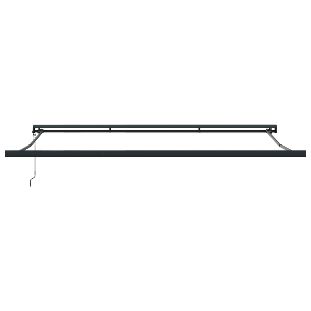 Produktbild för Utdragbar markis Ljusgrå 500 x 300 x 165 cm Tyg och Metall