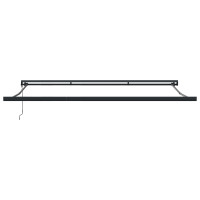 Produktbild för Utdragbar markis Ljusgrå 500 x 300 x 165 cm Tyg och Metall