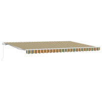 Produktbild för Utdragbar markis Flerfärgsdesign 500 × 300 cm