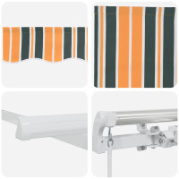 Produktbild för Utdragbar markis Flerfärgsdesign 500 × 300 cm
