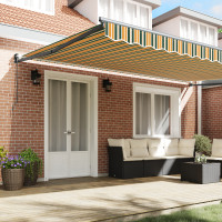 Produktbild för Utdragbar markis Flerfärgsdesign 500 × 300 cm
