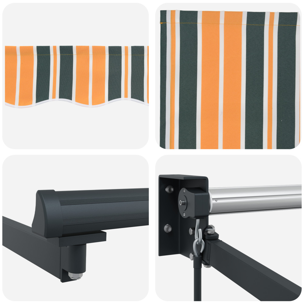 Produktbild för Utdragbar markis Flerfärgsdesign 500 × 300 cm