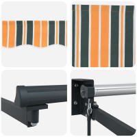 Produktbild för Utdragbar markis Flerfärgsdesign 500 × 300 cm