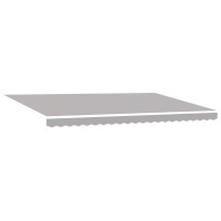 Produktbild för Utdragbar markis Ljusgrå 500 × 350 cm Duk och Aluminium
