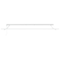 Produktbild för Utdragbar markis Grön och Vit 500 × 350 cm Duk och Aluminium
