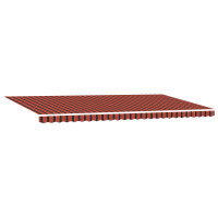 Produktbild för Utdragbar markis Orange och Brunt 600 × 300 cm Polyester