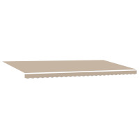 Produktbild för Utdragbar markis Beige 600 × 300 cm Duk och Aluminium