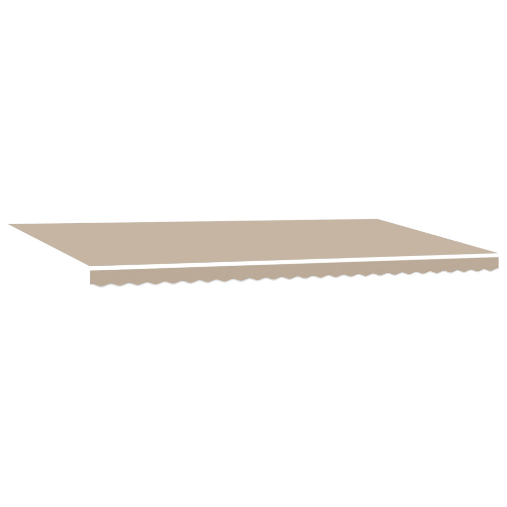 Produktbild för Utdragbar markis Beige 600 × 300 cm Polyester