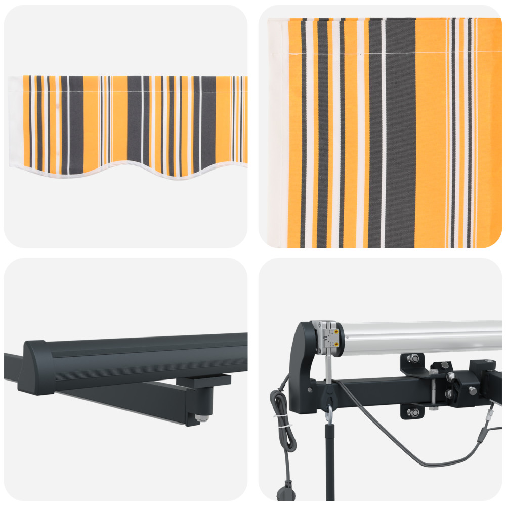 Produktbild för Markis tyg Flerfärgsdesign 600 × 350 cm Polyester