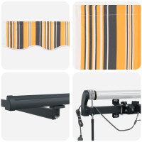 Produktbild för Markis tyg Flerfärgsdesign 600 × 350 cm Polyester