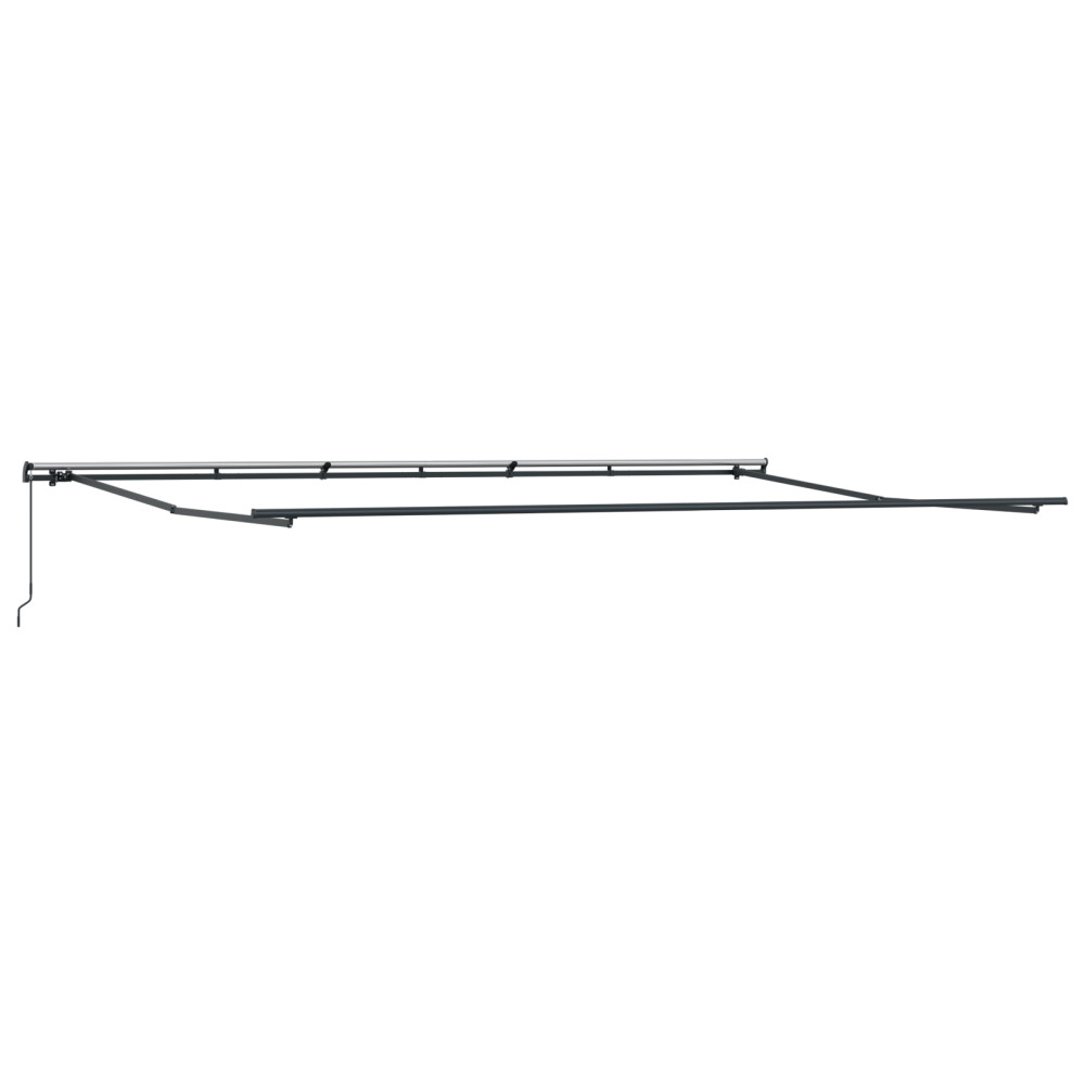 Produktbild för Utdragbar markis Grön och gul 600 × 350 cm