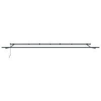 Produktbild för Utdragbar markis Grön och gul 600 × 350 cm