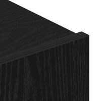 Produktbild för TV-bänkset 7 pcs Svart Ek 100 x 30 x 30 cm Konstruerat trä