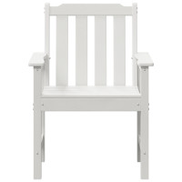 Produktbild för Trädgård Stol 4 pcs Vit 65.5 x 59 x 88 cm polyeten