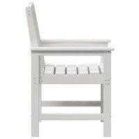 Produktbild för Trädgård Stol 4 pcs Vit 65.5 x 59 x 88 cm polyeten