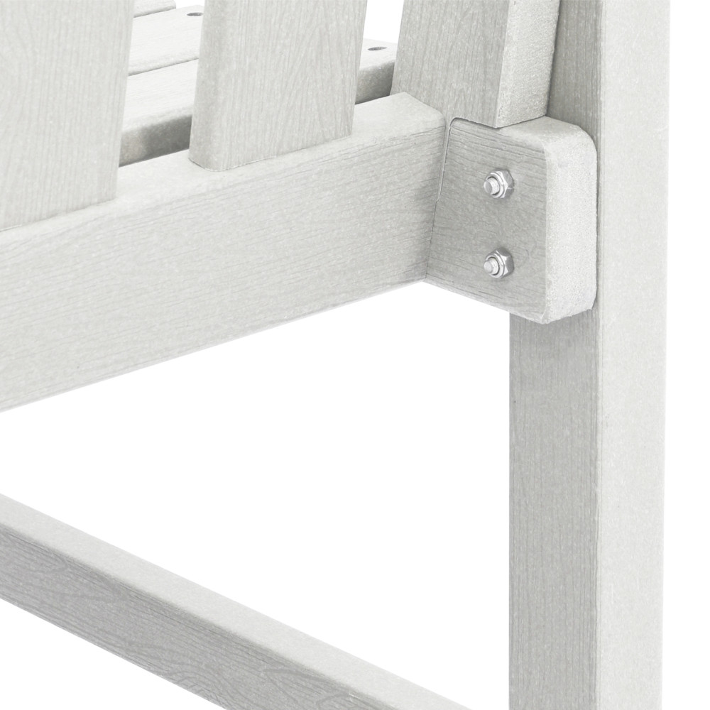 Produktbild för Trädgård Stol 4 pcs Vit 65.5 x 59 x 88 cm polyeten