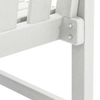 Produktbild för Trädgård Stol 4 pcs Vit 65.5 x 59 x 88 cm polyeten