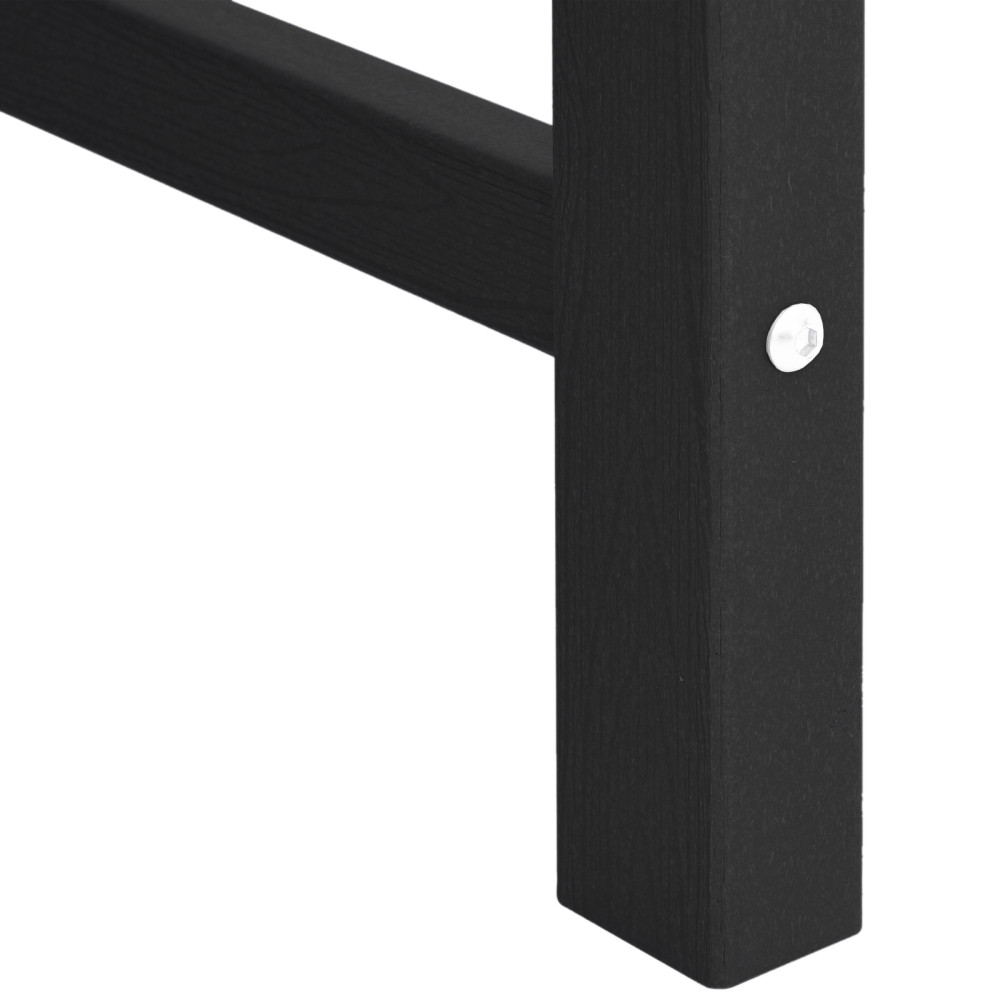 Produktbild för Trädgård Stol 4 pcs Svart 65.5 x 59 x 88 cm polyeten