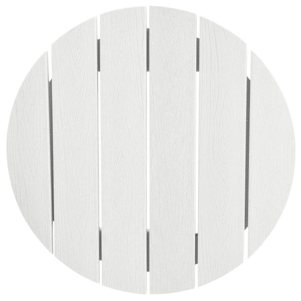 Produktbild för Trädgårds Bar Set 3 pcs Vit HDPE